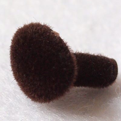 【鼻パーツ】 さしこみタイプ フロッキー・茶 9.0mm