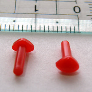 【鼻パーツ】 さしこみタイプ 赤 4.5mm