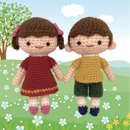 【あみぐるみキット】ふたごのアキとミト