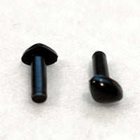 【鼻パーツ】 さしこみタイプ　黒　4.5mm