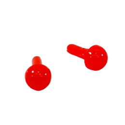 【目玉パーツ】さしこみタイプ　赤