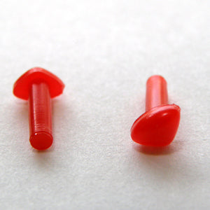 【鼻パーツ】 さしこみタイプ　赤　4.5mm